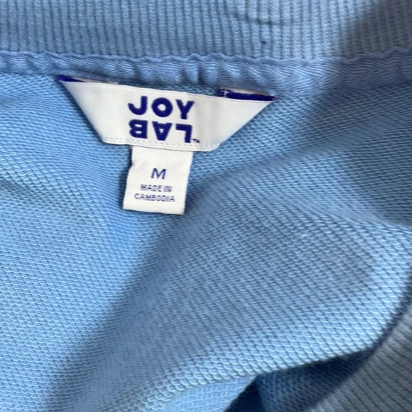 JoyLab Women’s Graphic French Terry Crewneck Sweatshirt Light Blue Various Sizes - Picture 11 of 12